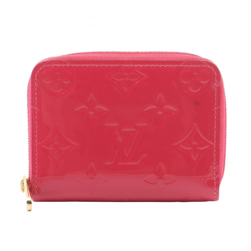 Louis Vuitton Zippy Wallet Coin Purse Monogram Case Wallet Leather Pink
